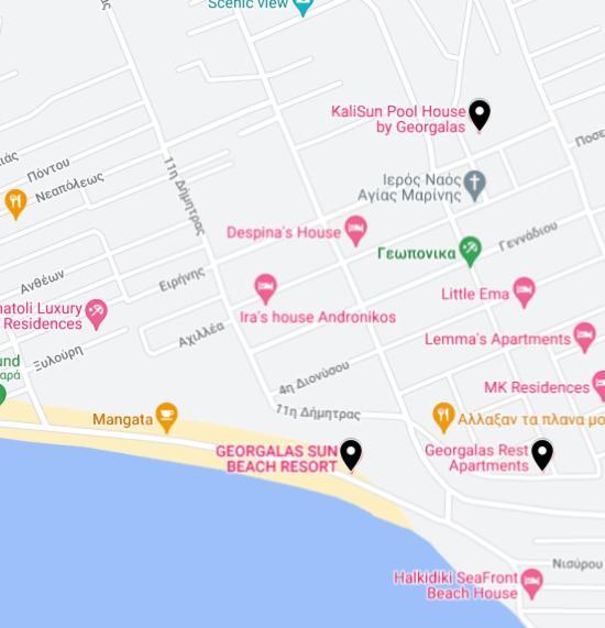 Georgalas Rest Apartments Nea Kallikrateia Екстер'єр фото